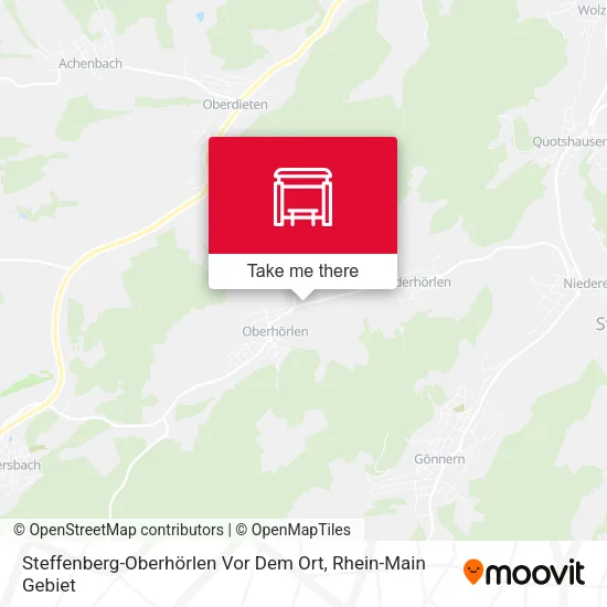 Карта Steffenberg-Oberhörlen Vor Dem Ort