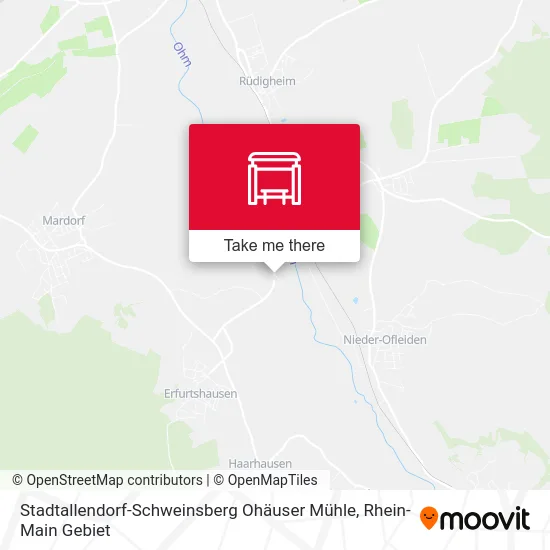Карта Stadtallendorf-Schweinsberg Ohäuser Mühle