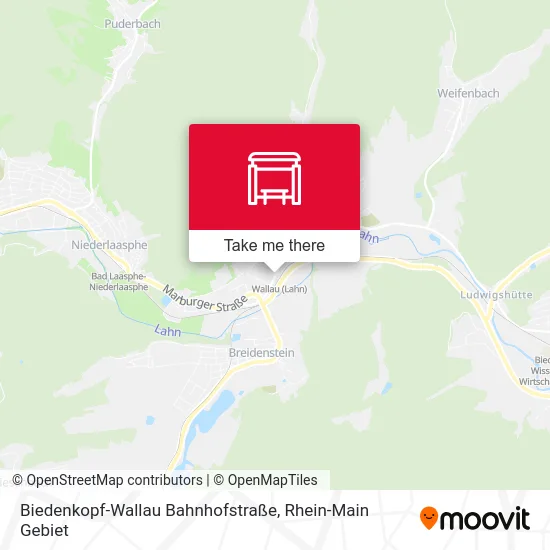 Карта Biedenkopf-Wallau Bahnhofstraße