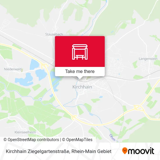 Карта Kirchhain Ziegelgartenstraße