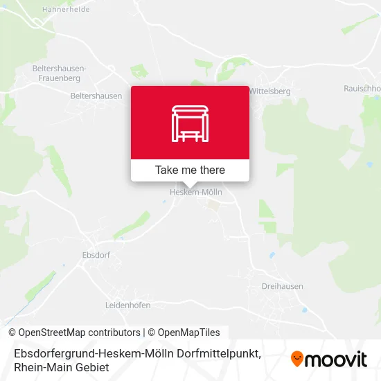 Карта Ebsdorfergrund-Heskem-Mölln Dorfmittelpunkt
