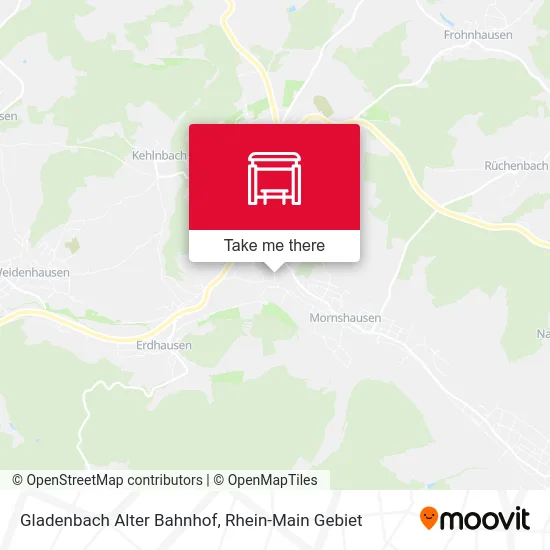 Карта Gladenbach Alter Bahnhof