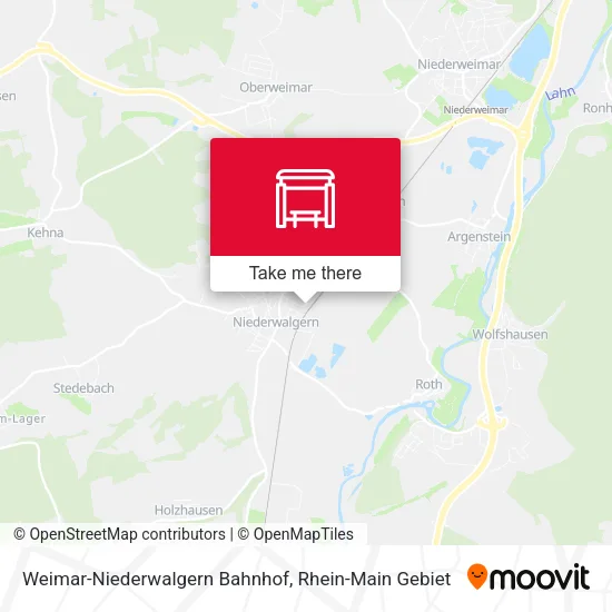 Weimar-Niederwalgern Bahnhof map