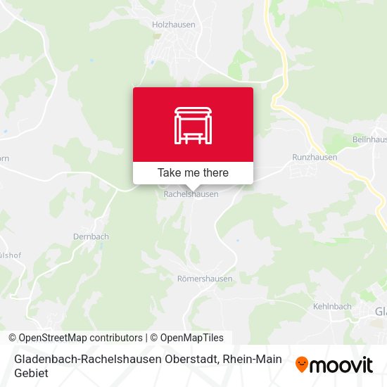 Gladenbach-Rachelshausen Oberstadt map