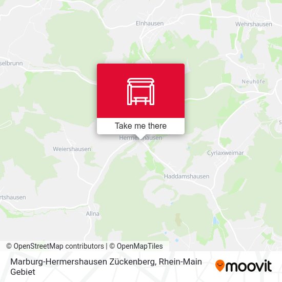 Marburg-Hermershausen Zückenberg map