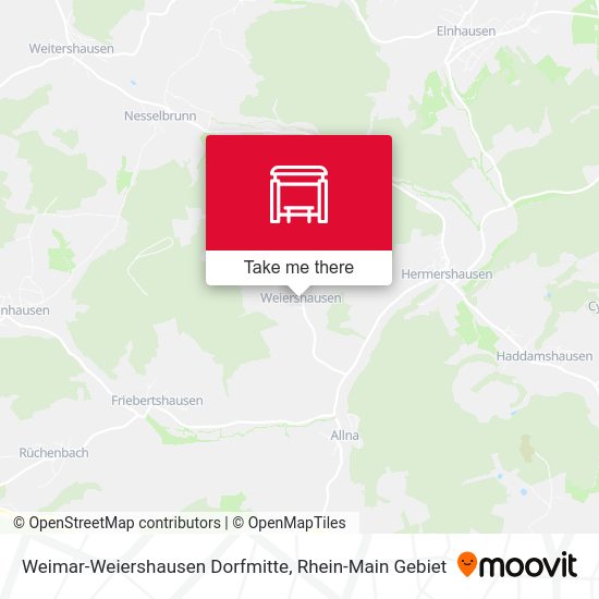 Weimar-Weiershausen Dorfmitte map