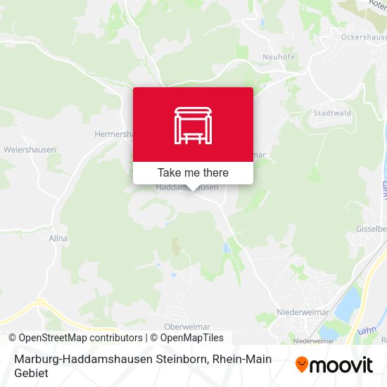 Marburg-Haddamshausen Steinborn map