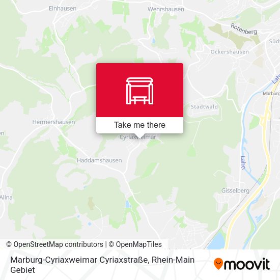 Marburg-Cyriaxweimar Cyriaxstraße map