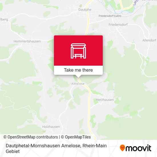 Карта Dautphetal-Mornshausen Amelose