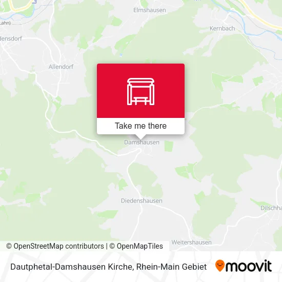 Карта Dautphetal-Damshausen Kirche