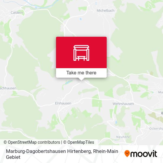 Marburg-Dagobertshausen Hirtenberg map