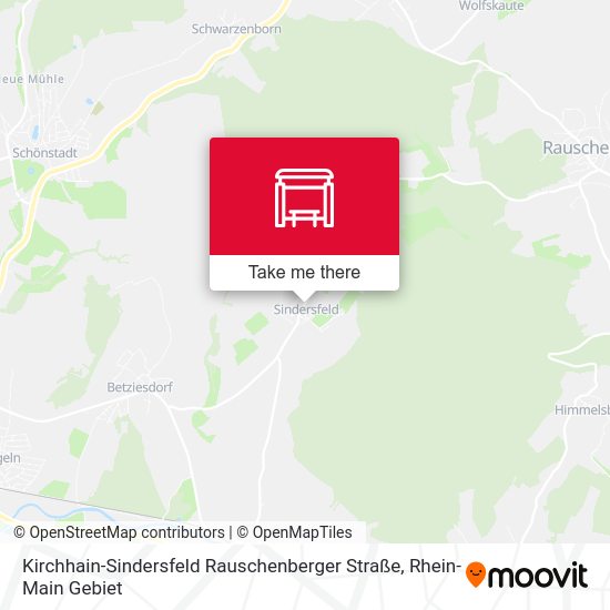 Kirchhain-Sindersfeld Rauschenberger Straße map