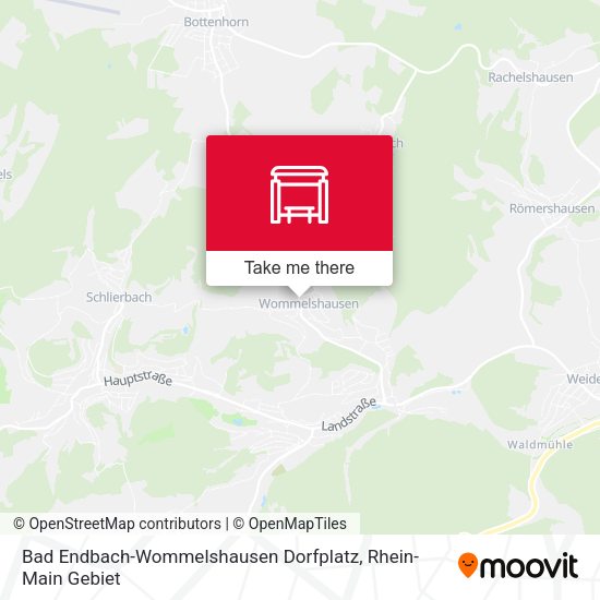 Bad Endbach-Wommelshausen Dorfplatz map