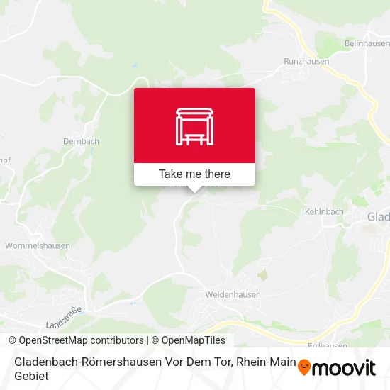 Карта Gladenbach-Römershausen Vor Dem Tor