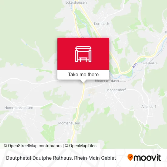 Карта Dautphetal-Dautphe Rathaus