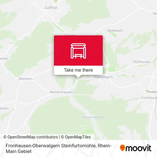 Карта Fronhausen-Oberwalgern Steinfurtsmühle