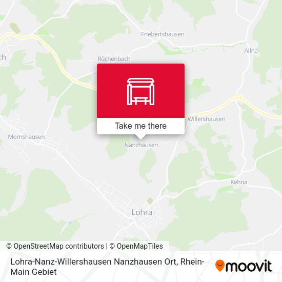 Lohra-Nanz-Willershausen Nanzhausen Ort map