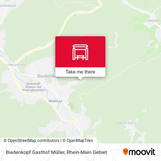 Карта Biedenkopf Gasthof Müller
