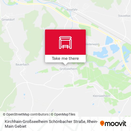 Карта Kirchhain-Großseelheim Schönbacher Straße