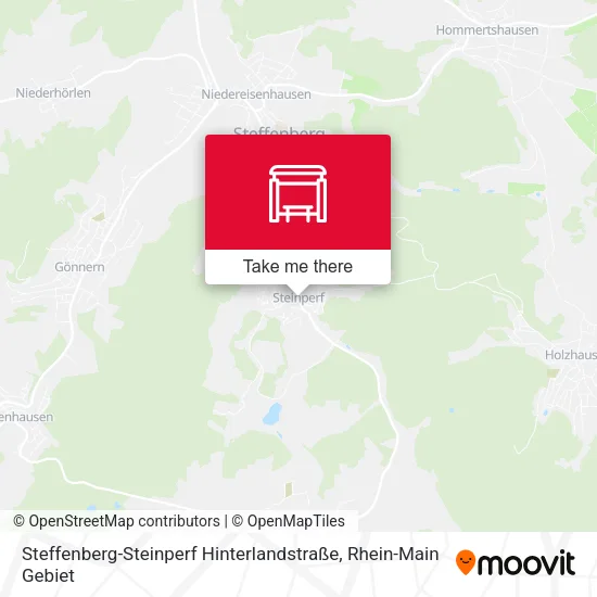 Steffenberg-Steinperf Hinterlandstraße map