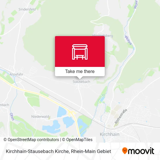 Карта Kirchhain-Stausebach Kirche