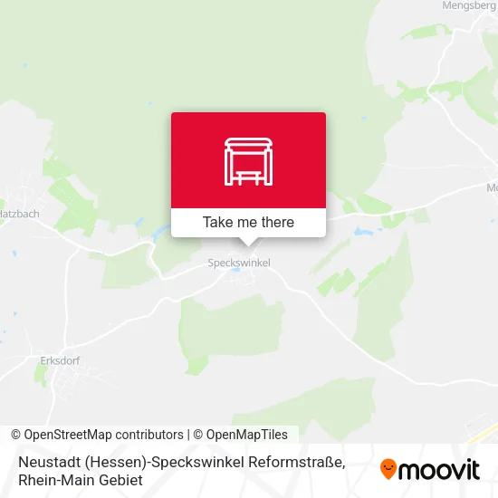 Карта Neustadt (Hessen)-Speckswinkel Reformstraße