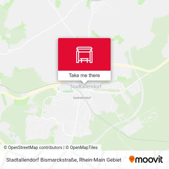 Карта Stadtallendorf Bismarckstraße
