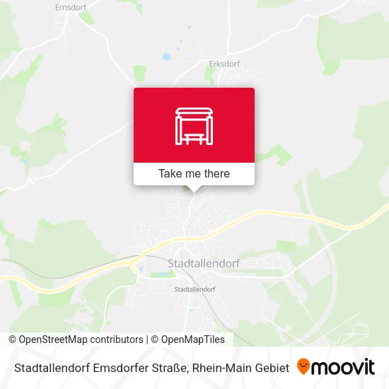 Карта Stadtallendorf Emsdorfer Straße