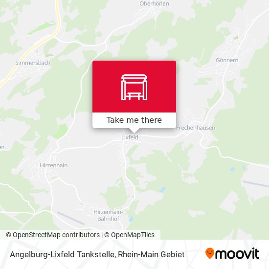 Angelburg-Lixfeld Tankstelle map