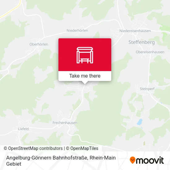 Карта Angelburg-Gönnern Bahnhofstraße