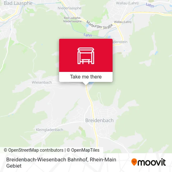 Карта Breidenbach-Wiesenbach Bahnhof