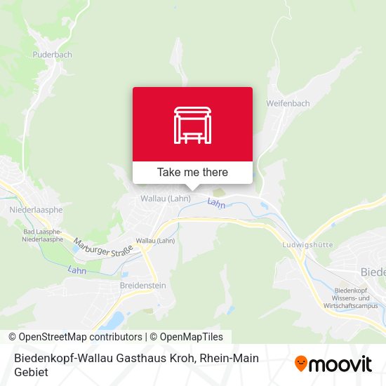 Biedenkopf-Wallau Gasthaus Kroh map
