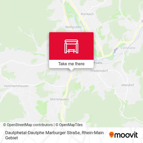 Карта Dautphetal-Dautphe Marburger Straße