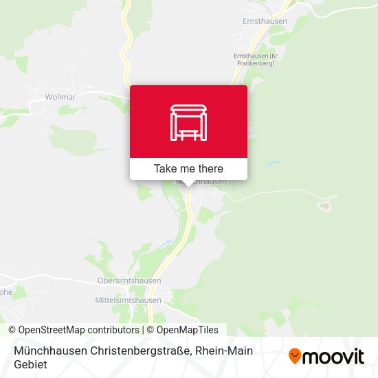 Münchhausen Christenbergstraße map