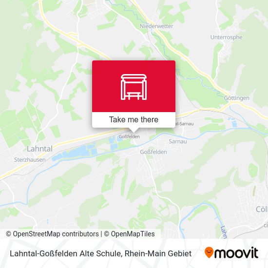 Карта Lahntal-Goßfelden Alte Schule