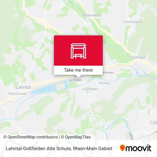 Карта Lahntal-Goßfelden Alte Schule