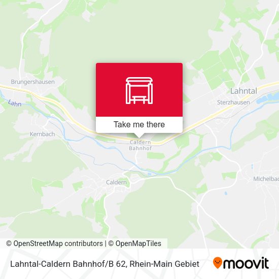 Lahntal-Caldern Bahnhof/B 62 map