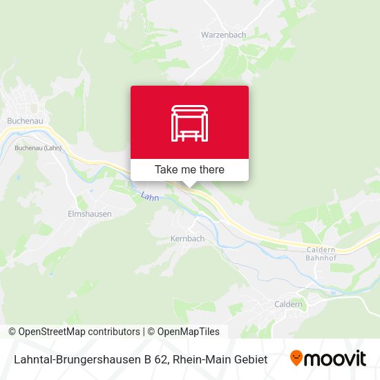 Lahntal-Brungershausen B 62 map