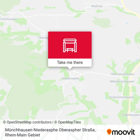 Münchhausen-Niederasphe Oberaspher Straße map