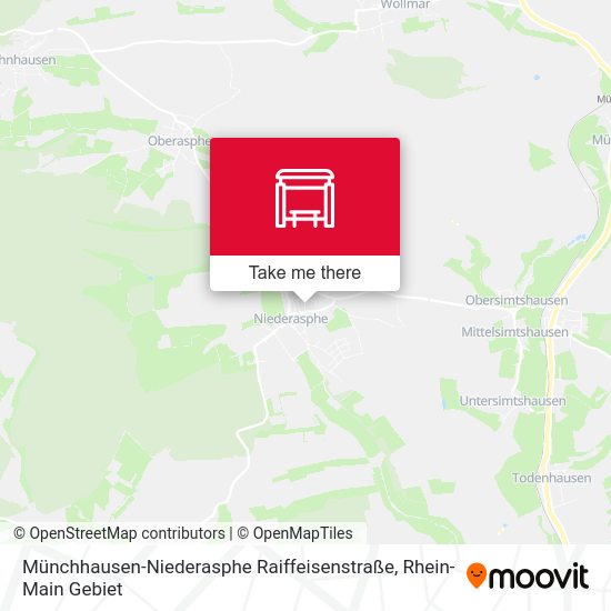 Münchhausen-Niederasphe Raiffeisenstraße map