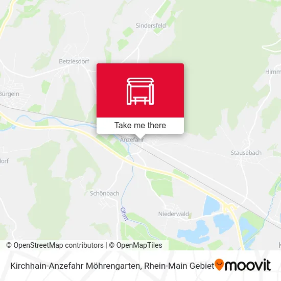 Карта Kirchhain-Anzefahr Möhrengarten