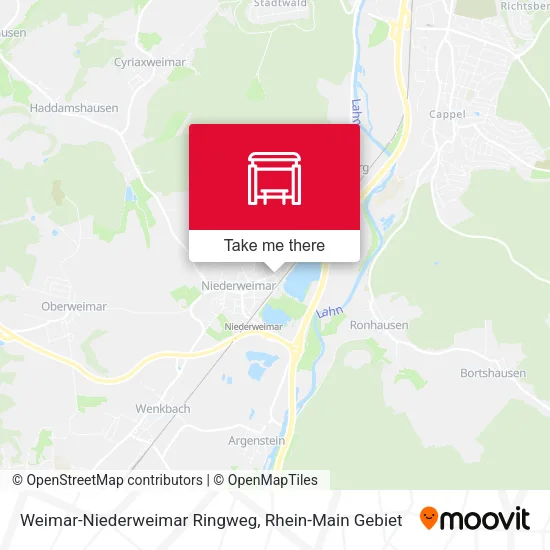 Карта Weimar-Niederweimar Ringweg