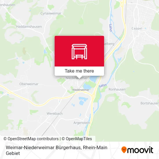 Карта Weimar-Niederweimar Bürgerhaus