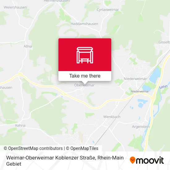 Карта Weimar-Oberweimar Koblenzer Straße