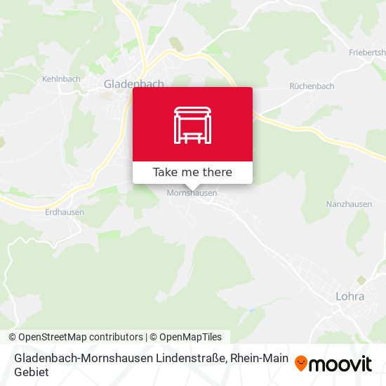 Карта Gladenbach-Mornshausen Lindenstraße