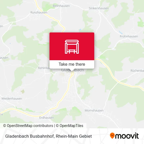 Карта Gladenbach Busbahnhof