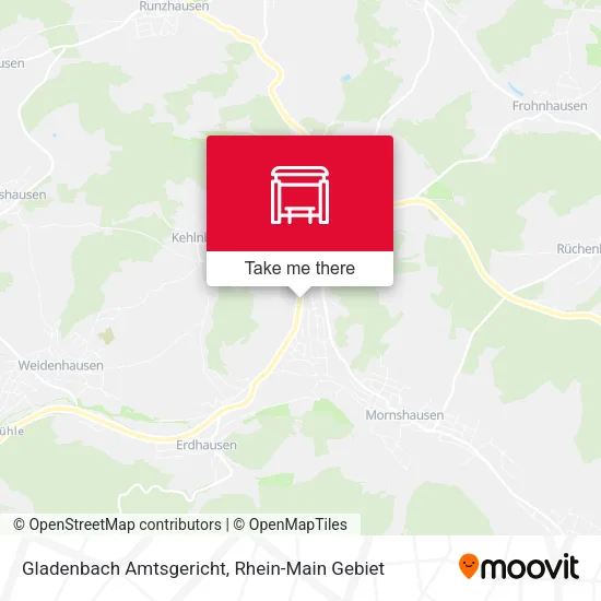 Карта Gladenbach Amtsgericht