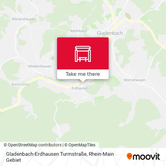 Gladenbach-Erdhausen Turmstraße map