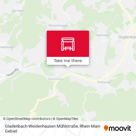 Gladenbach-Weidenhausen Mühlstraße map