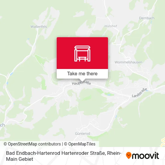 Карта Bad Endbach-Hartenrod Hartenroder Straße
